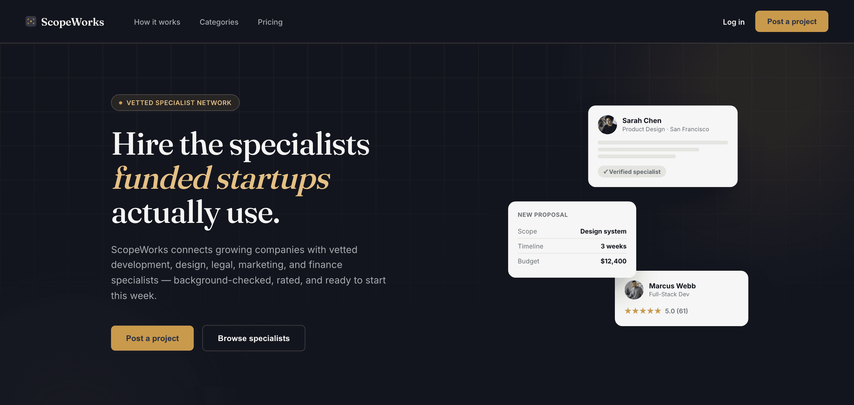 ScopeWorks — B2B services marketplace